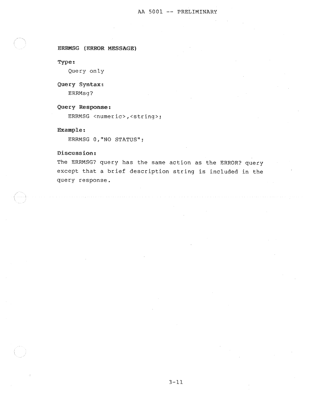 Tektronix AA 5001 manual 