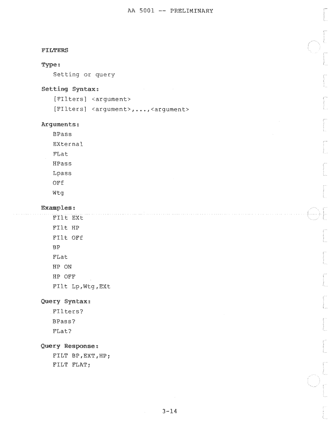 Tektronix AA 5001 manual 