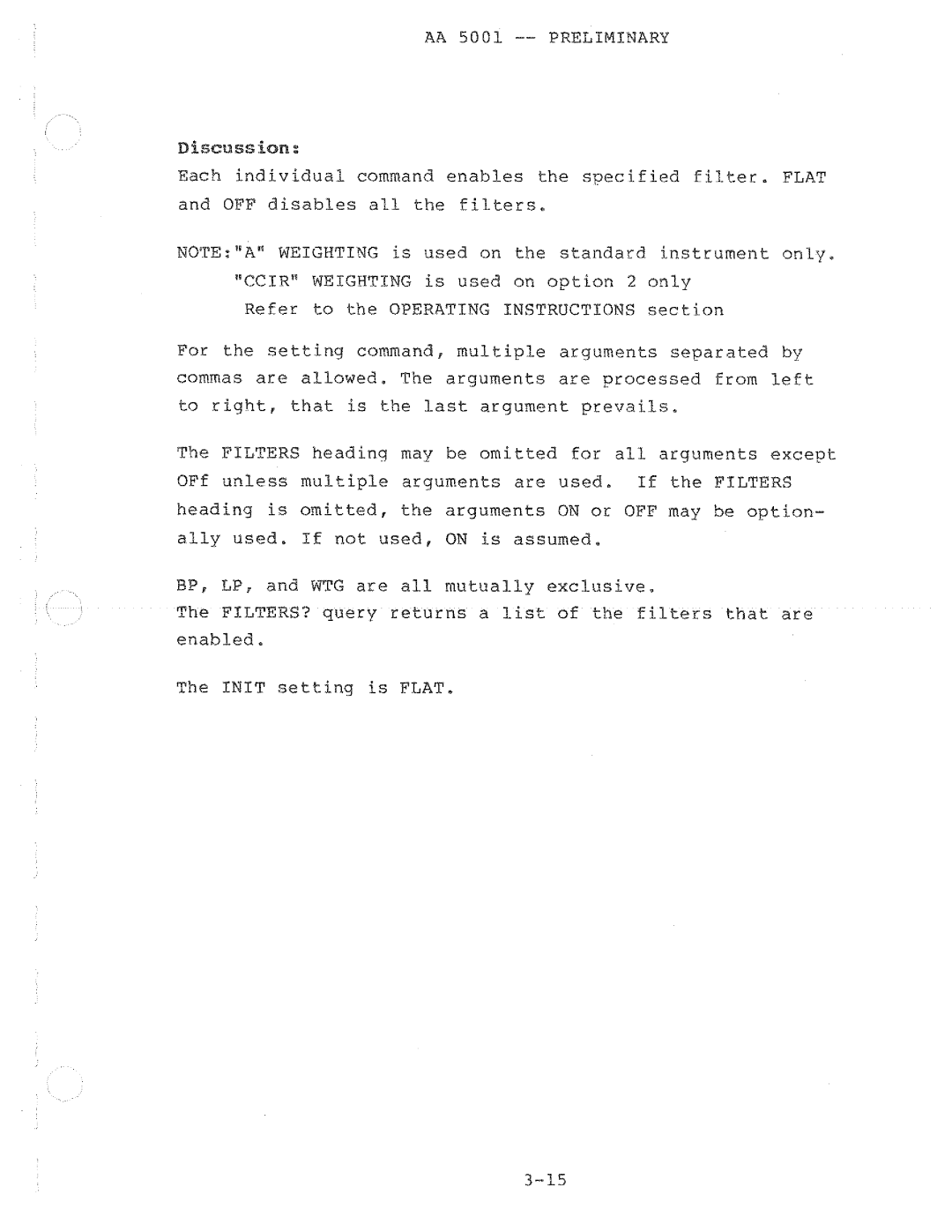 Tektronix AA 5001 manual 