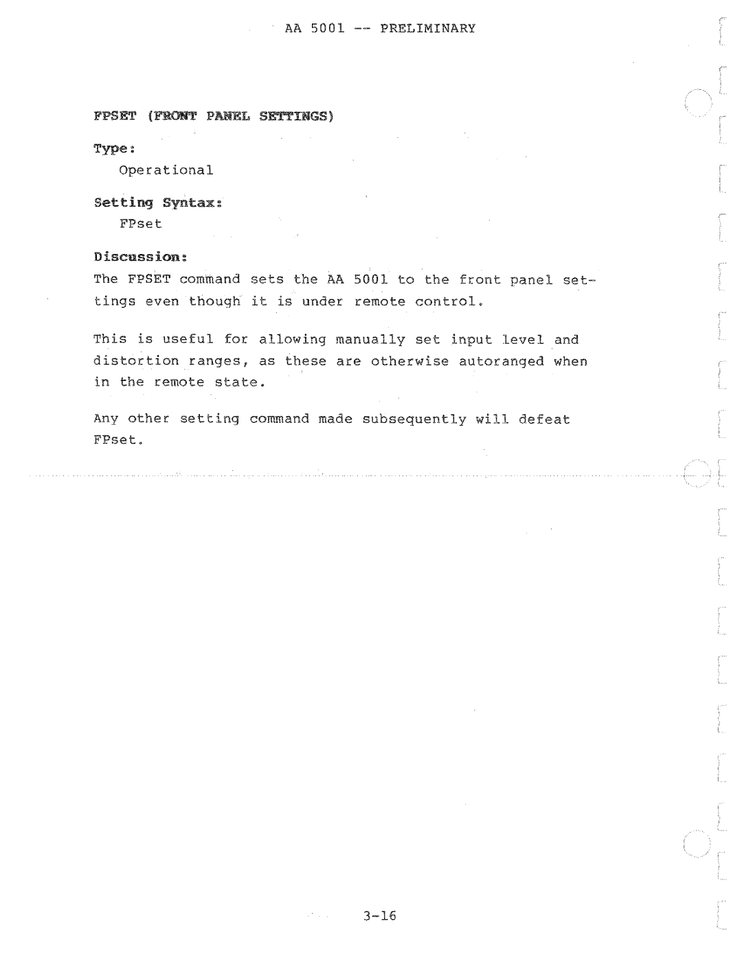 Tektronix AA 5001 manual 