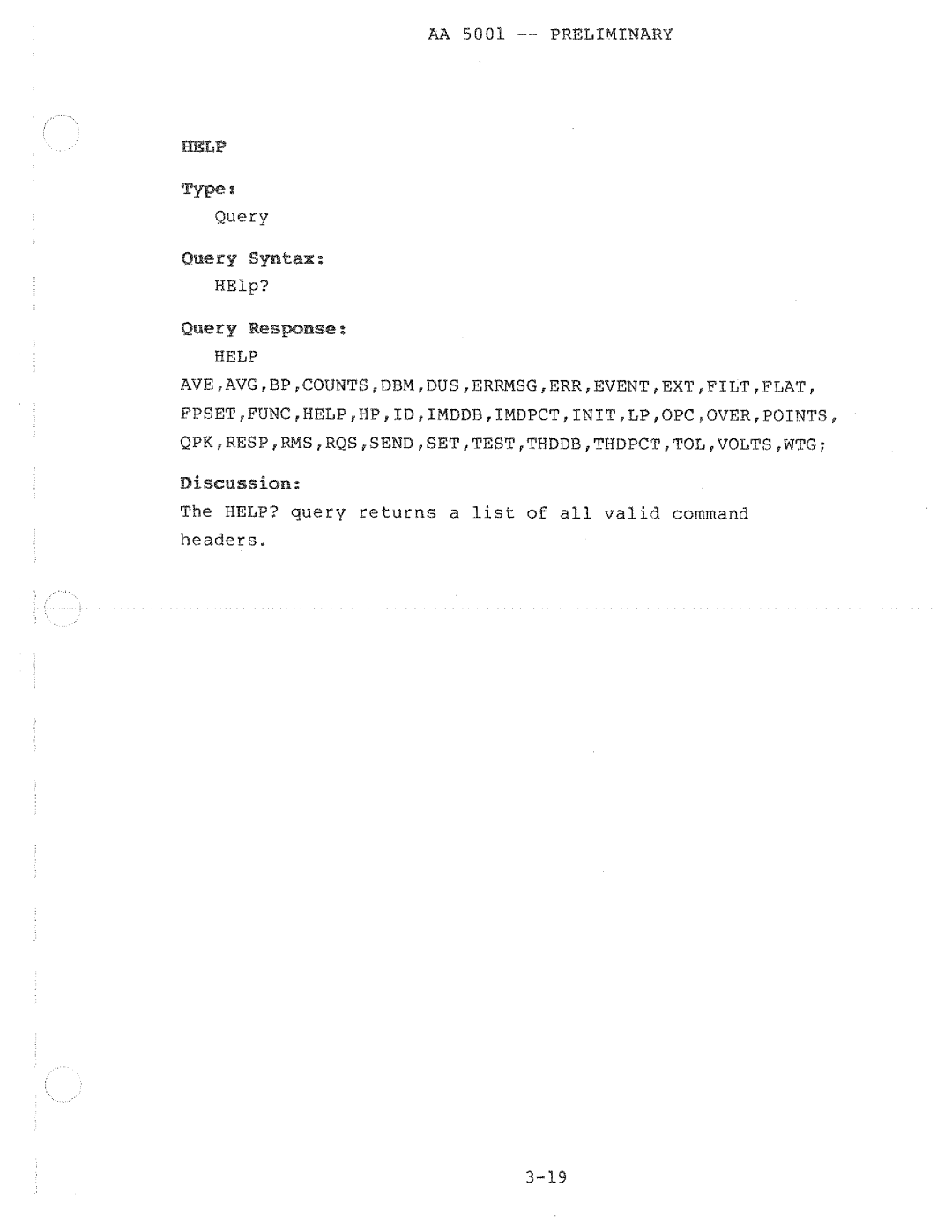 Tektronix AA 5001 manual 