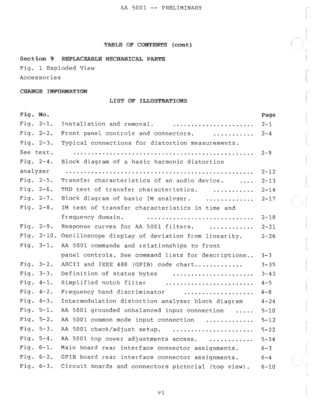 Tektronix AA 5001 manual 