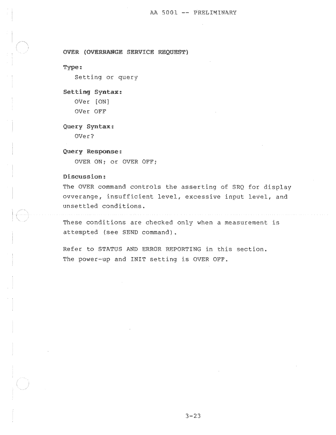 Tektronix AA 5001 manual 