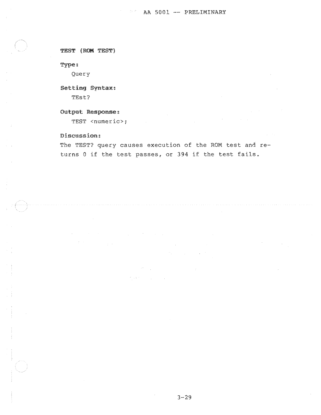 Tektronix AA 5001 manual 