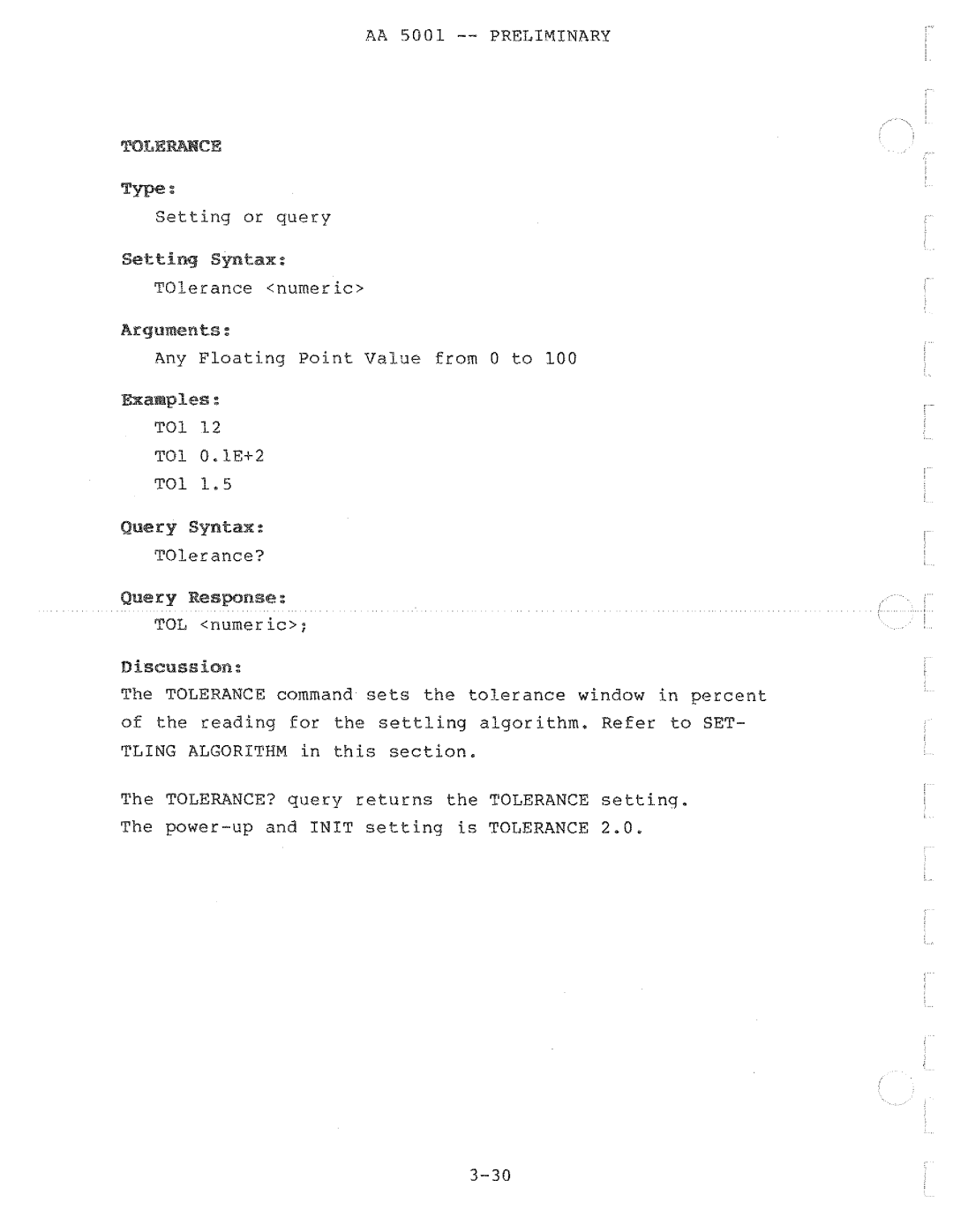 Tektronix AA 5001 manual 