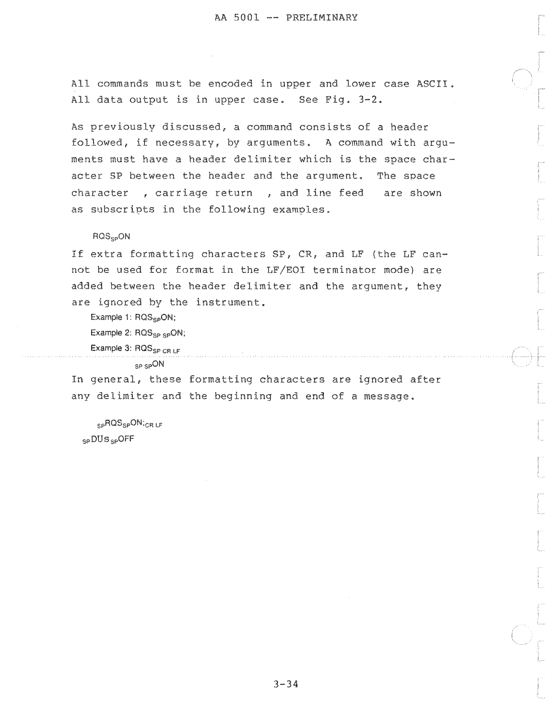 Tektronix AA 5001 manual 