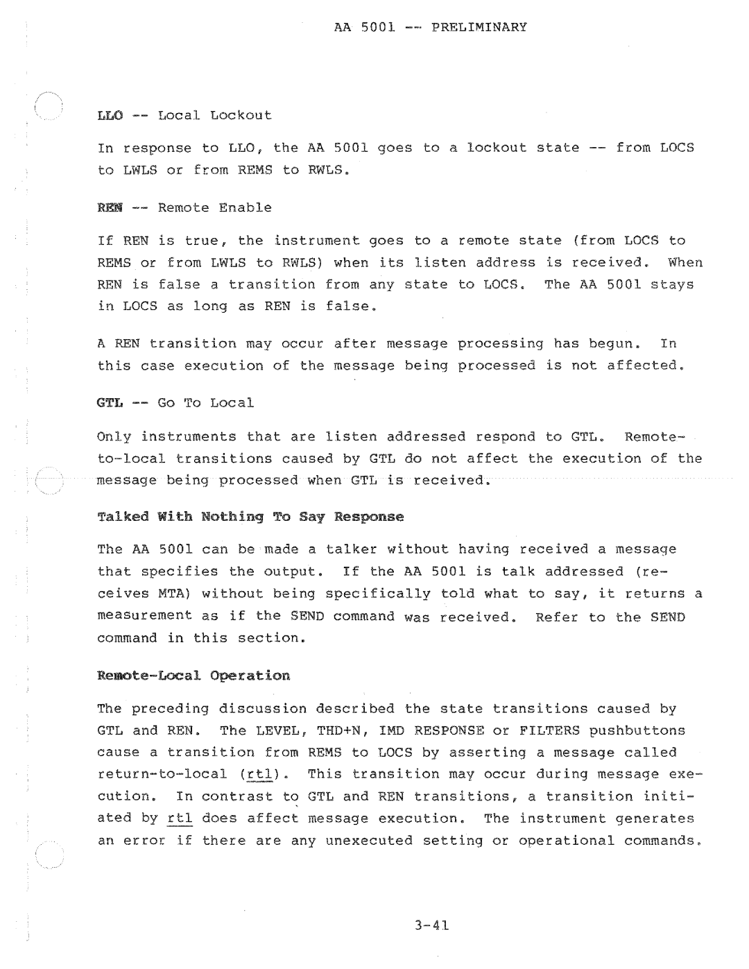 Tektronix AA 5001 manual 