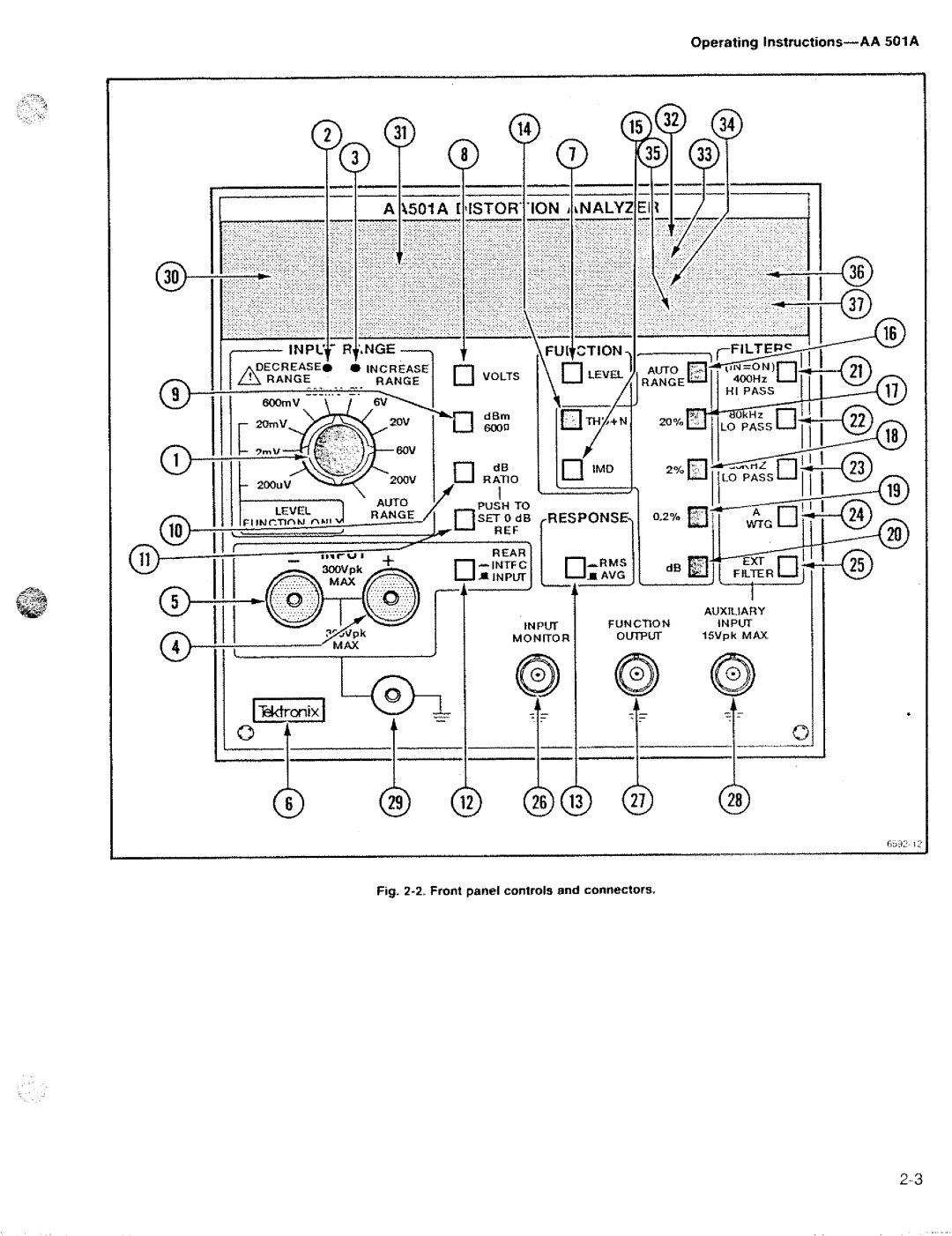 Tektronix AA 501A manual 