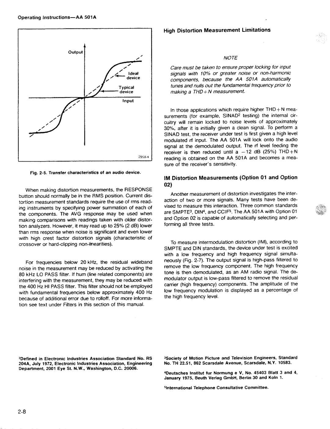 Tektronix AA 501A manual 