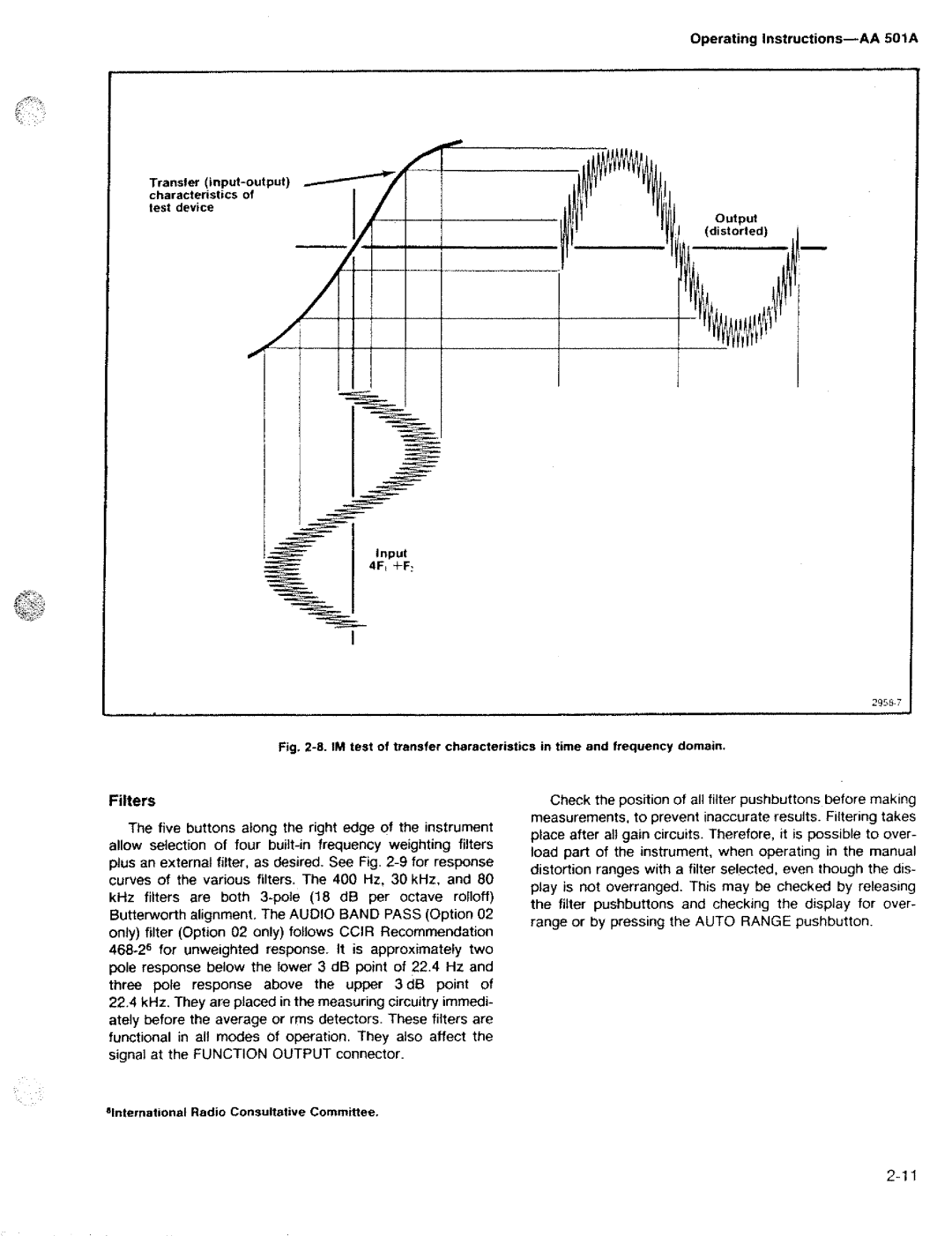 Tektronix AA 501A manual 