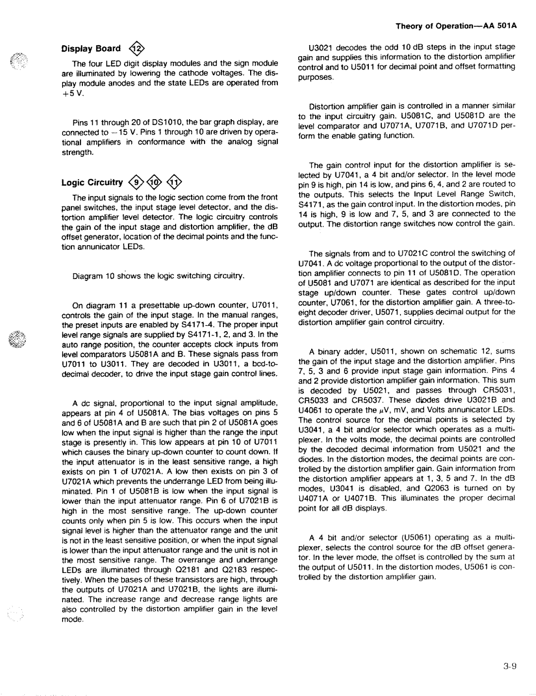 Tektronix AA 501A manual 