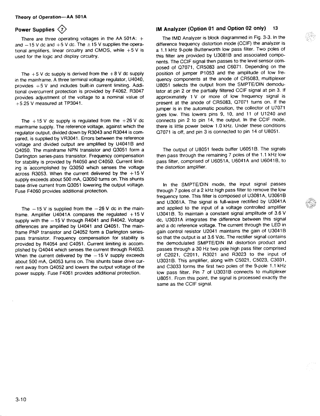 Tektronix AA 501A manual 