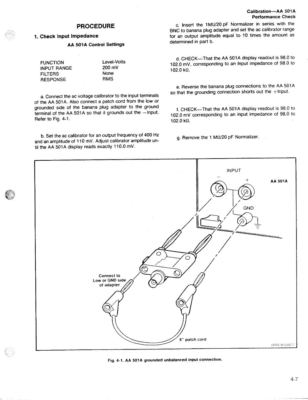 Tektronix AA 501A manual 