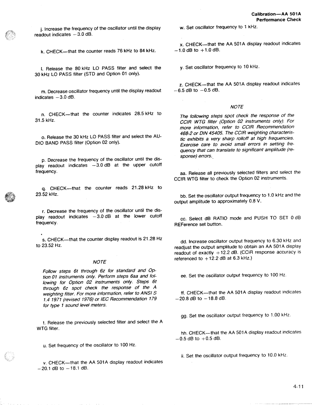 Tektronix AA 501A manual 