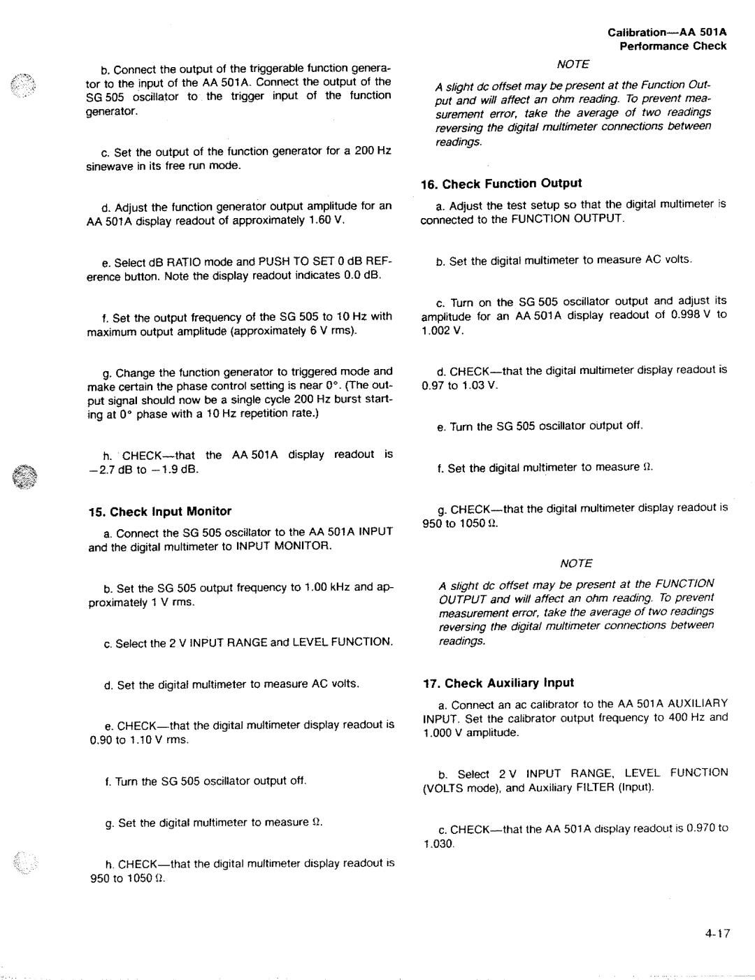 Tektronix AA 501A manual 