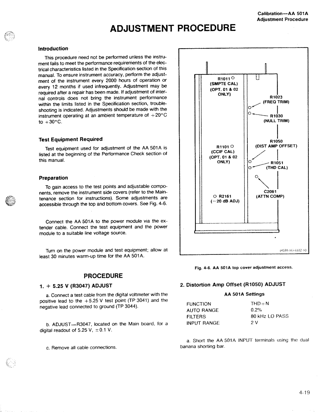 Tektronix AA 501A manual 