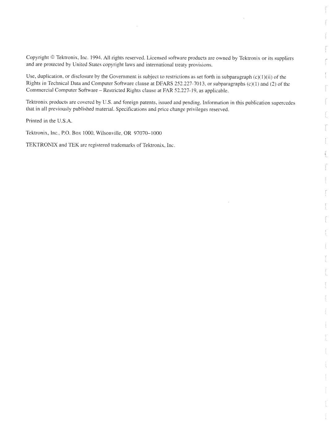 Tektronix AM 503B, AM 5030 manual 