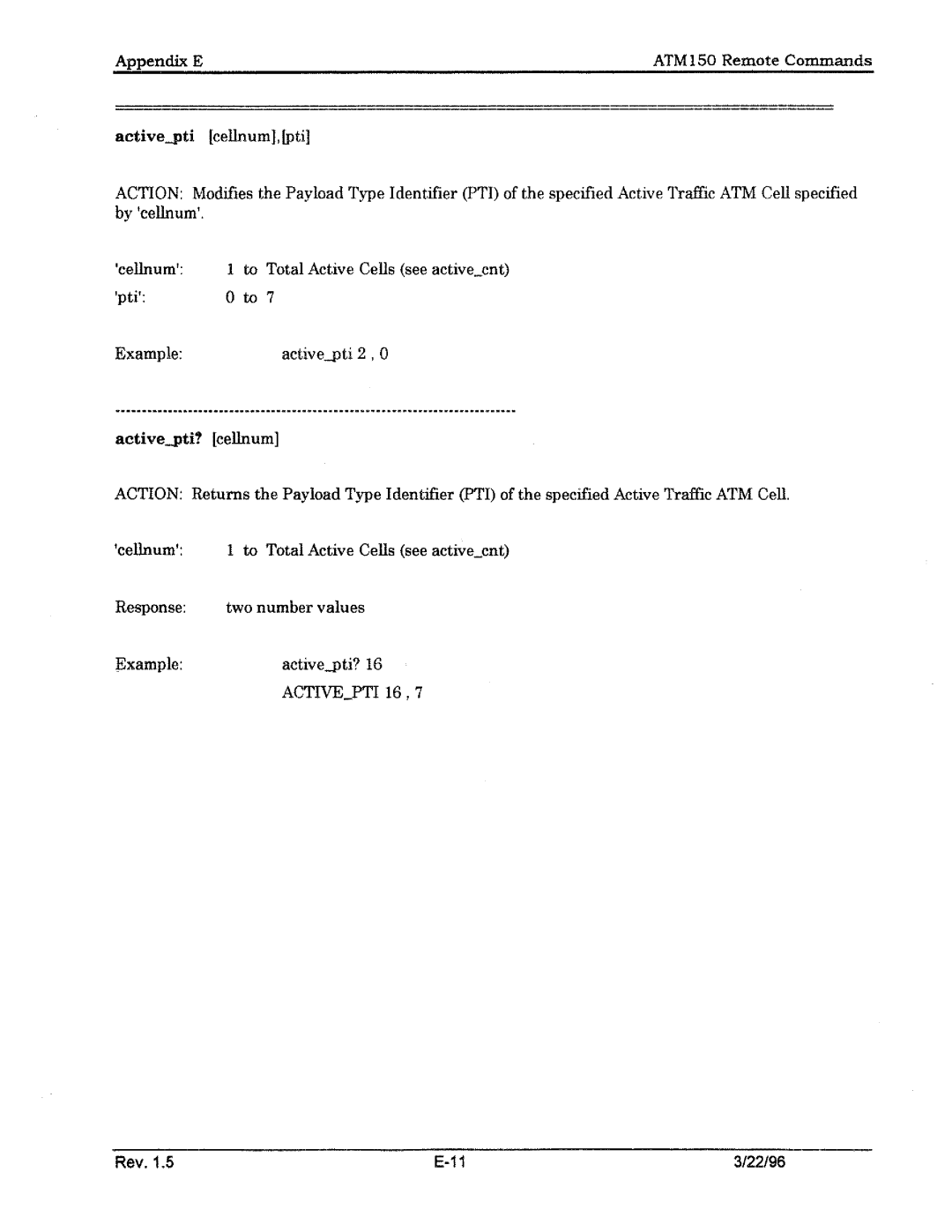 Tektronix ATM150 manual 