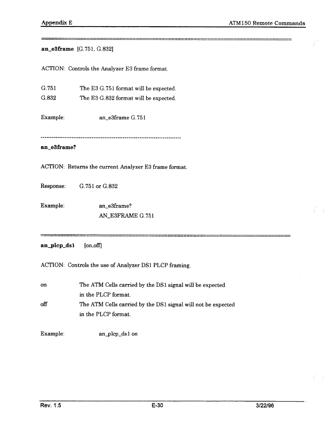 Tektronix ATM150 manual 