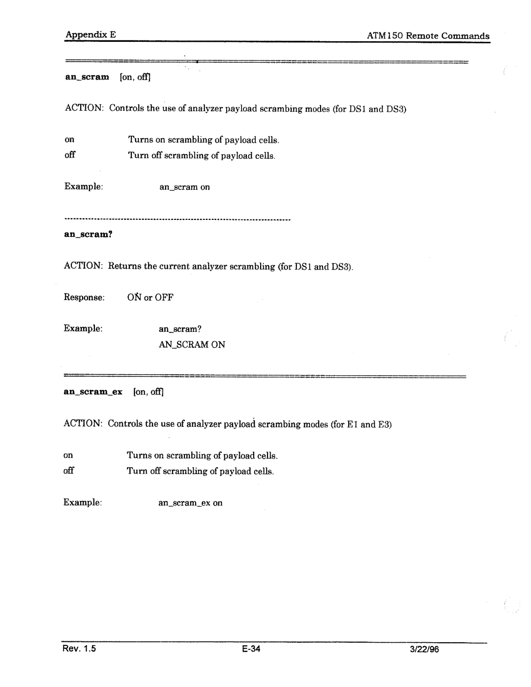 Tektronix ATM150 manual 