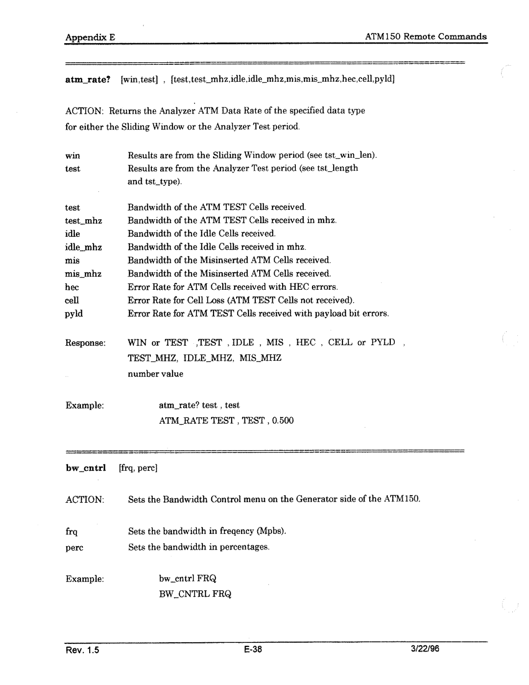 Tektronix ATM150 manual 