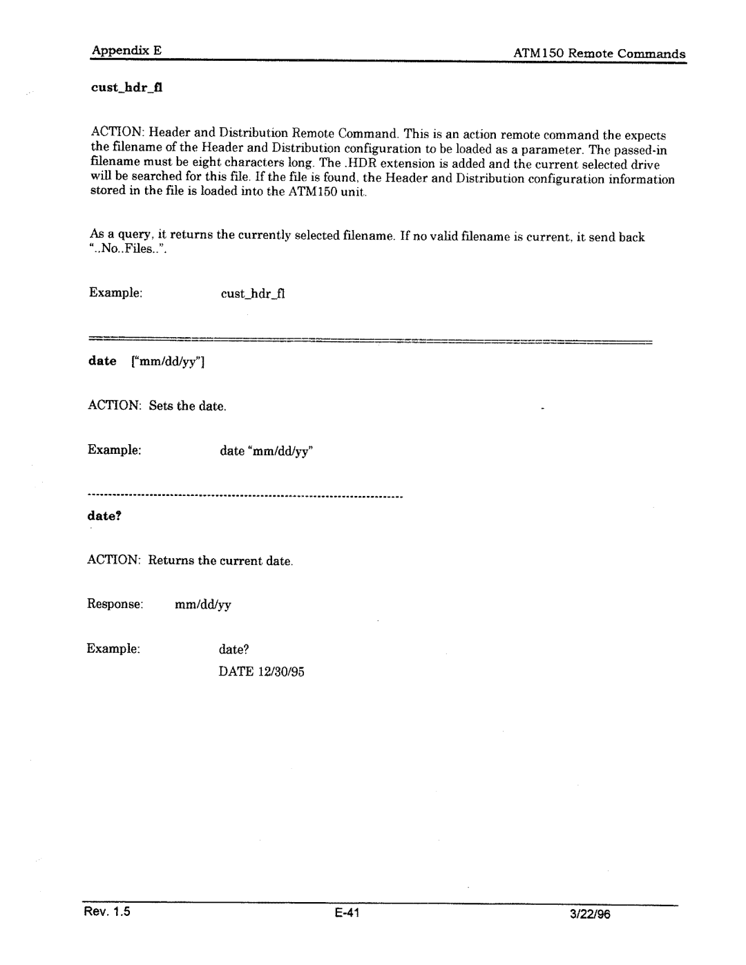 Tektronix ATM150 manual 