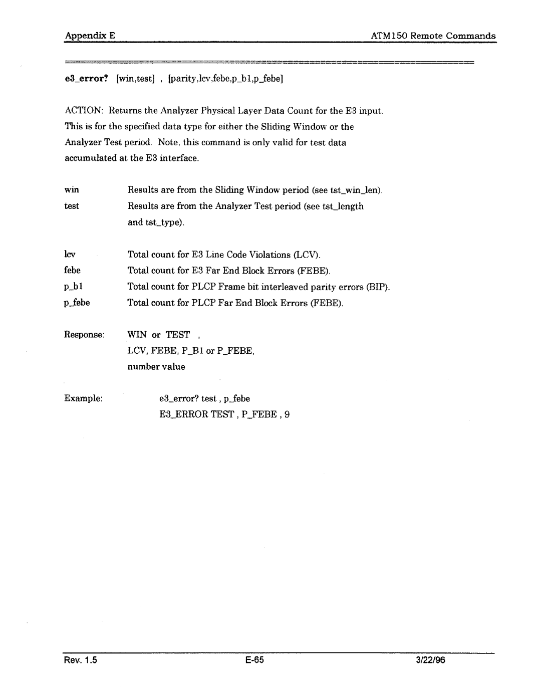 Tektronix ATM150 manual 