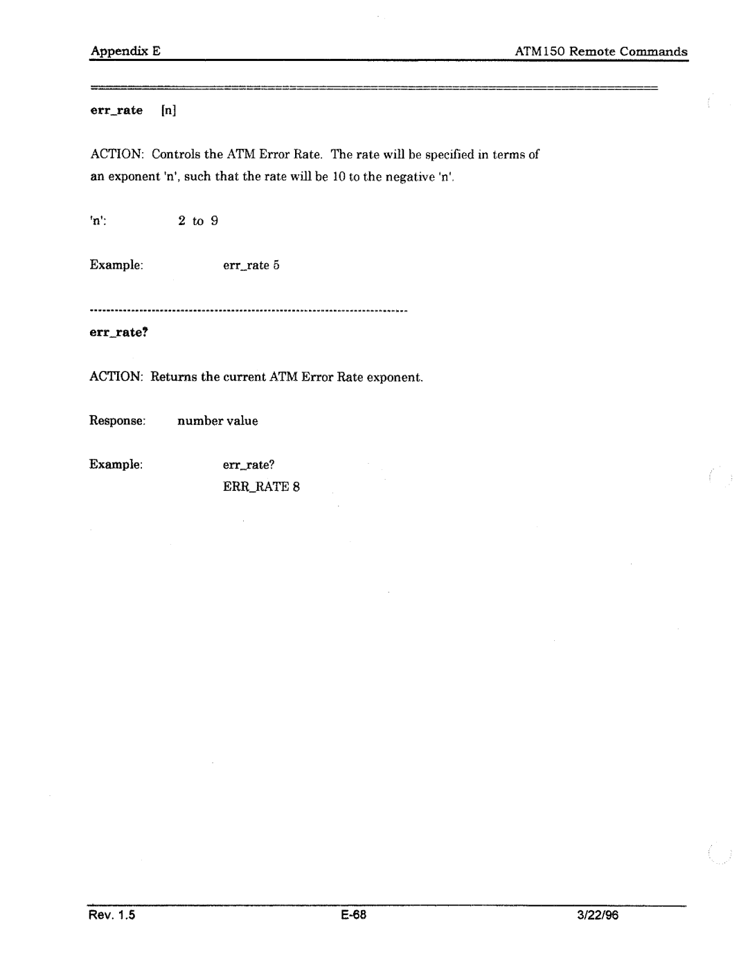 Tektronix ATM150 manual 