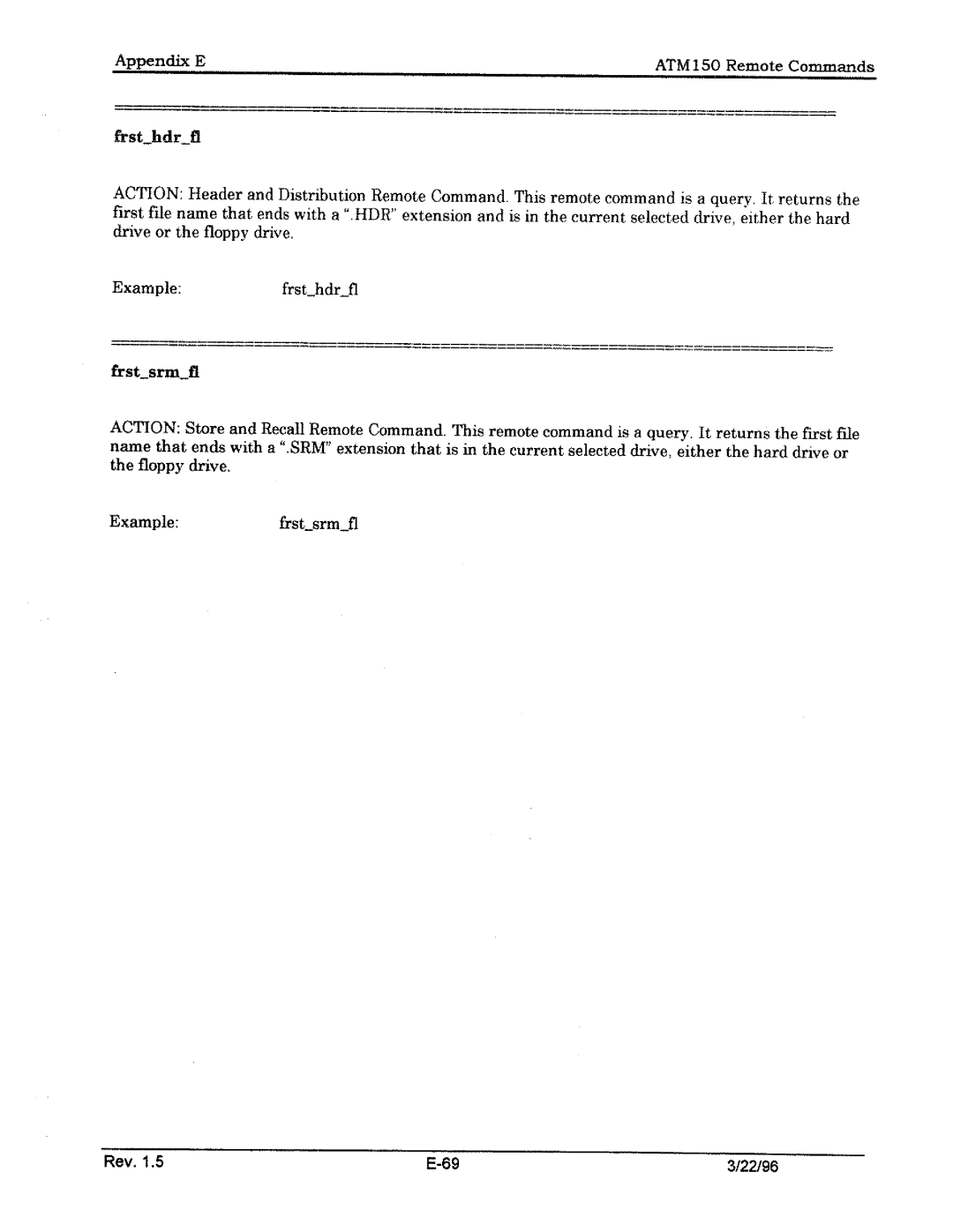 Tektronix ATM150 manual 