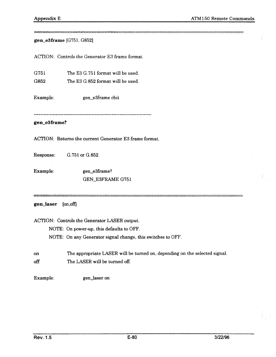 Tektronix ATM150 manual 