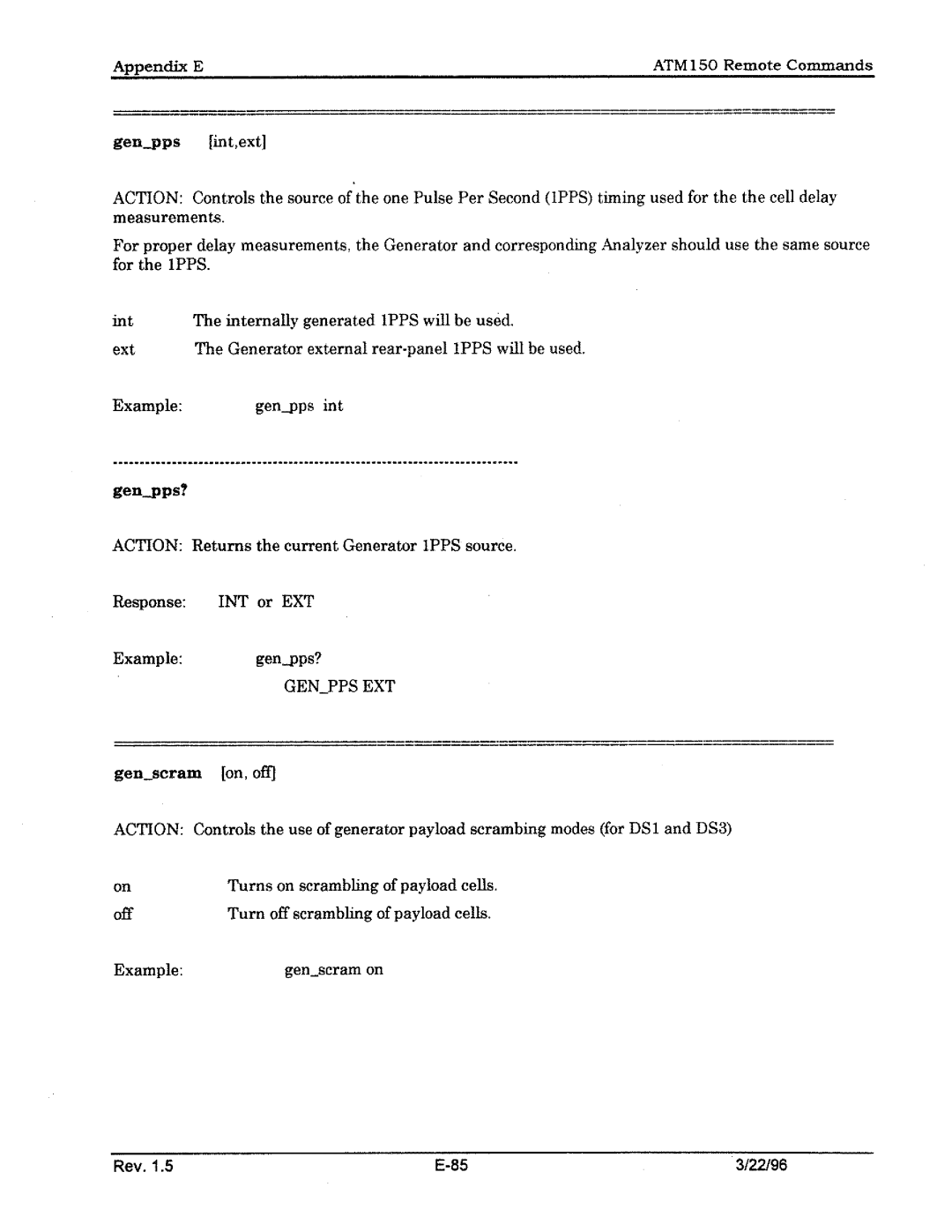 Tektronix ATM150 manual 