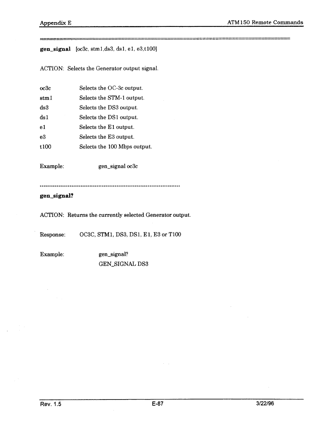 Tektronix ATM150 manual 