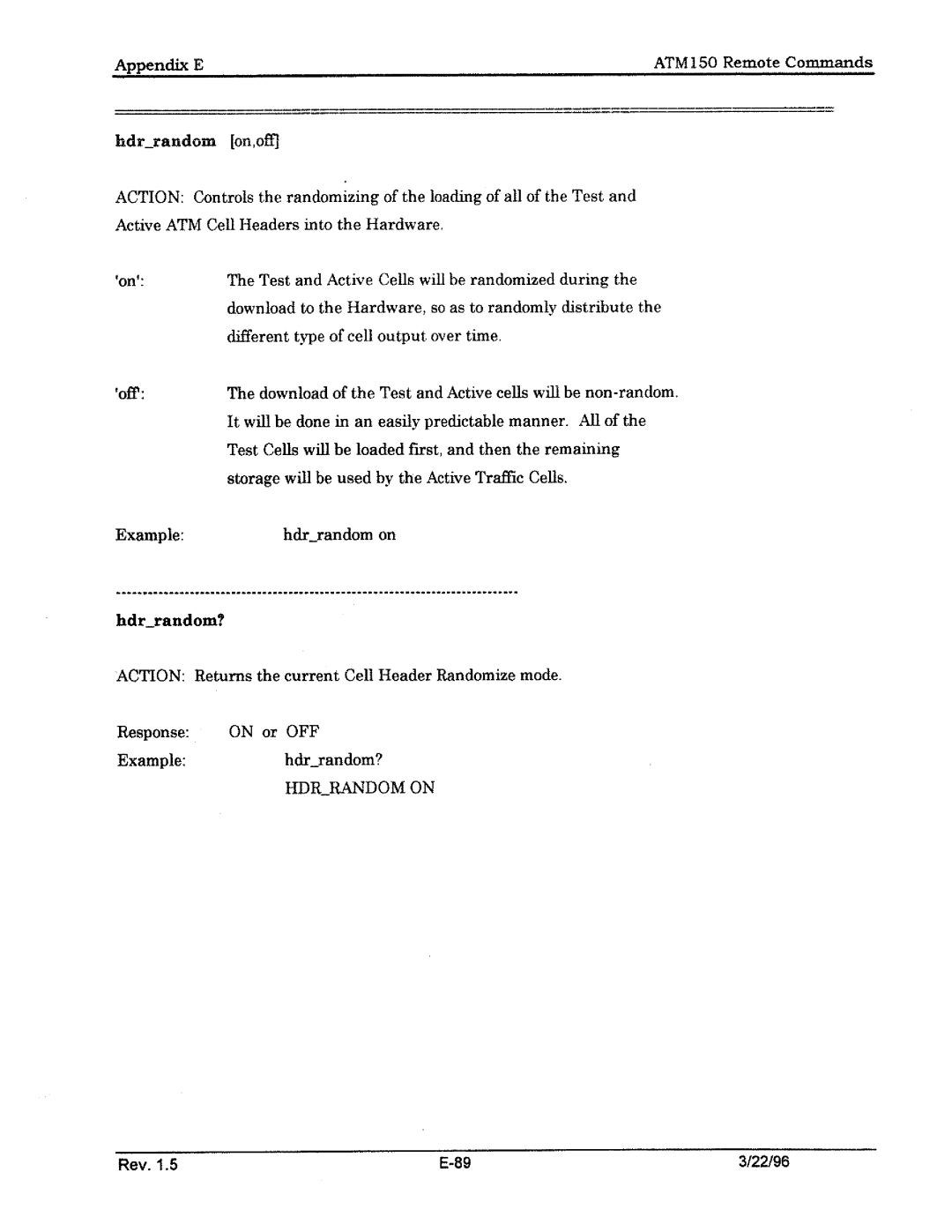 Tektronix ATM150 manual 