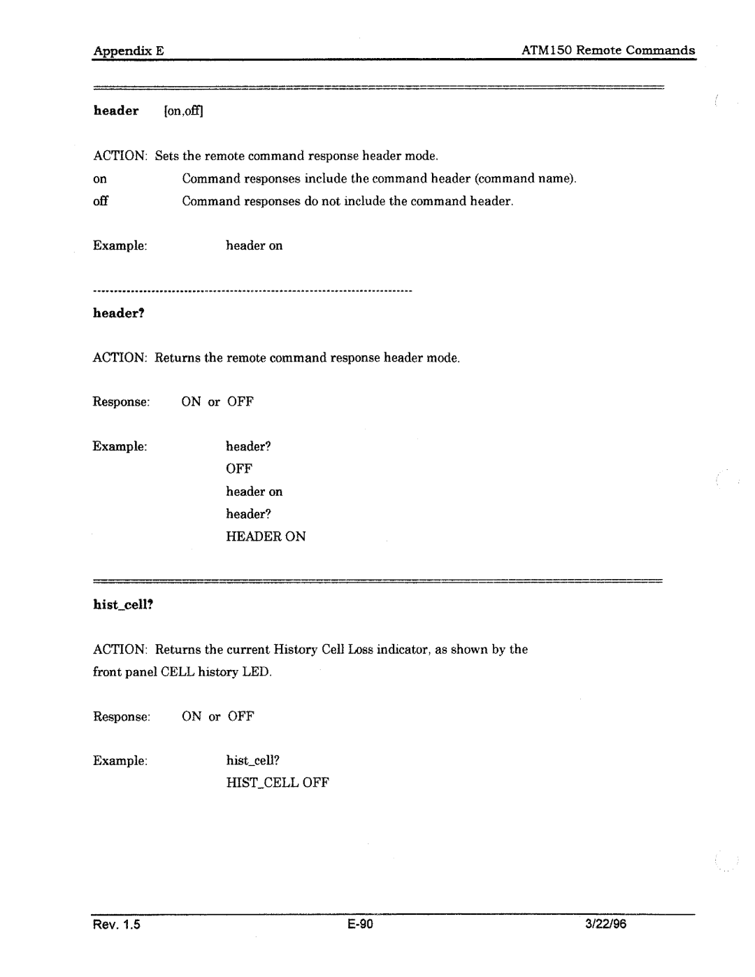 Tektronix ATM150 manual 