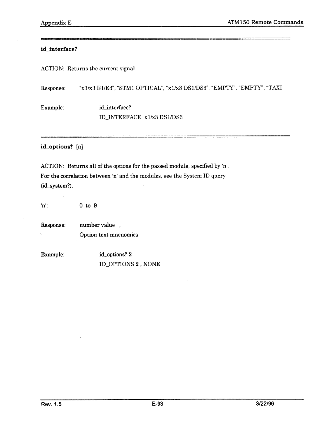 Tektronix ATM150 manual 