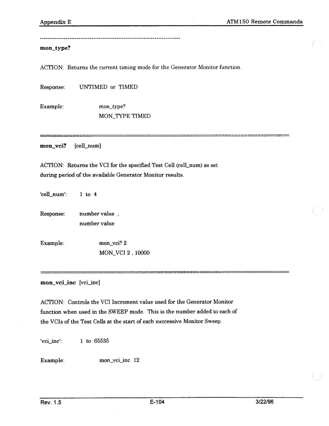 Tektronix ATM150 manual 