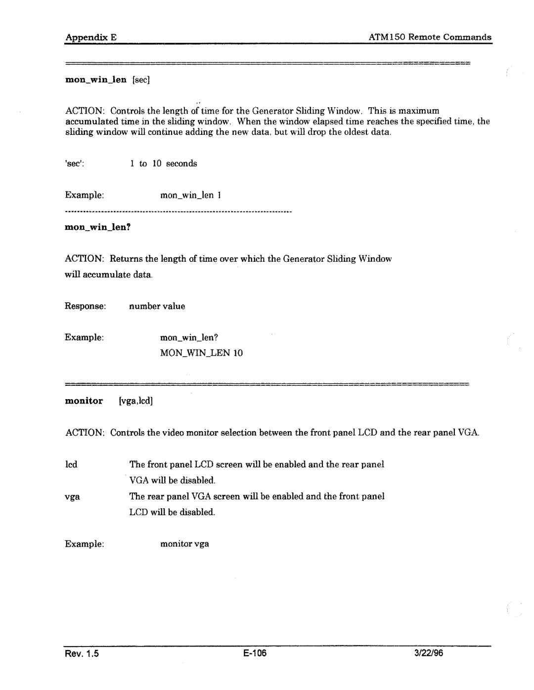 Tektronix ATM150 manual 