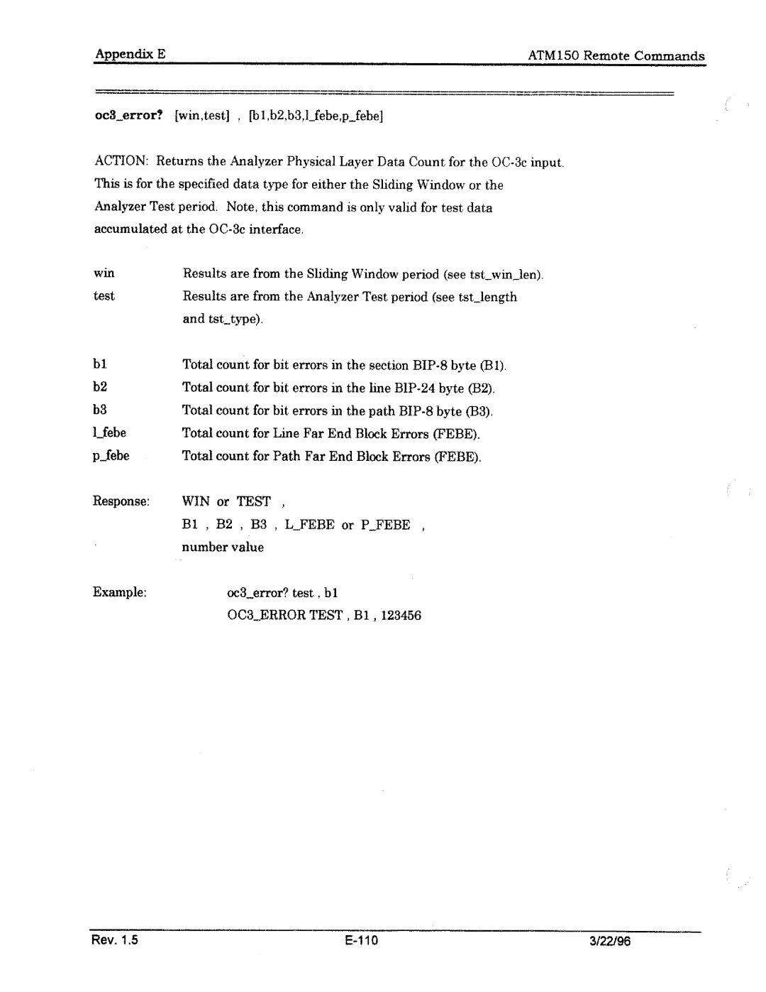 Tektronix ATM150 manual 