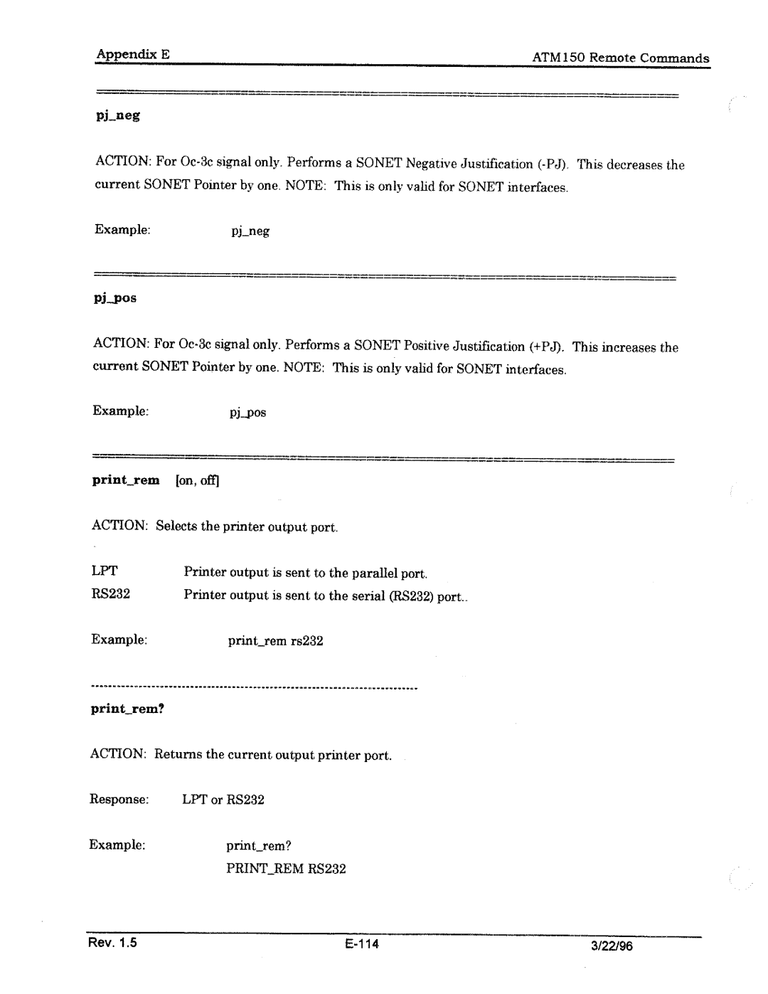 Tektronix ATM150 manual 