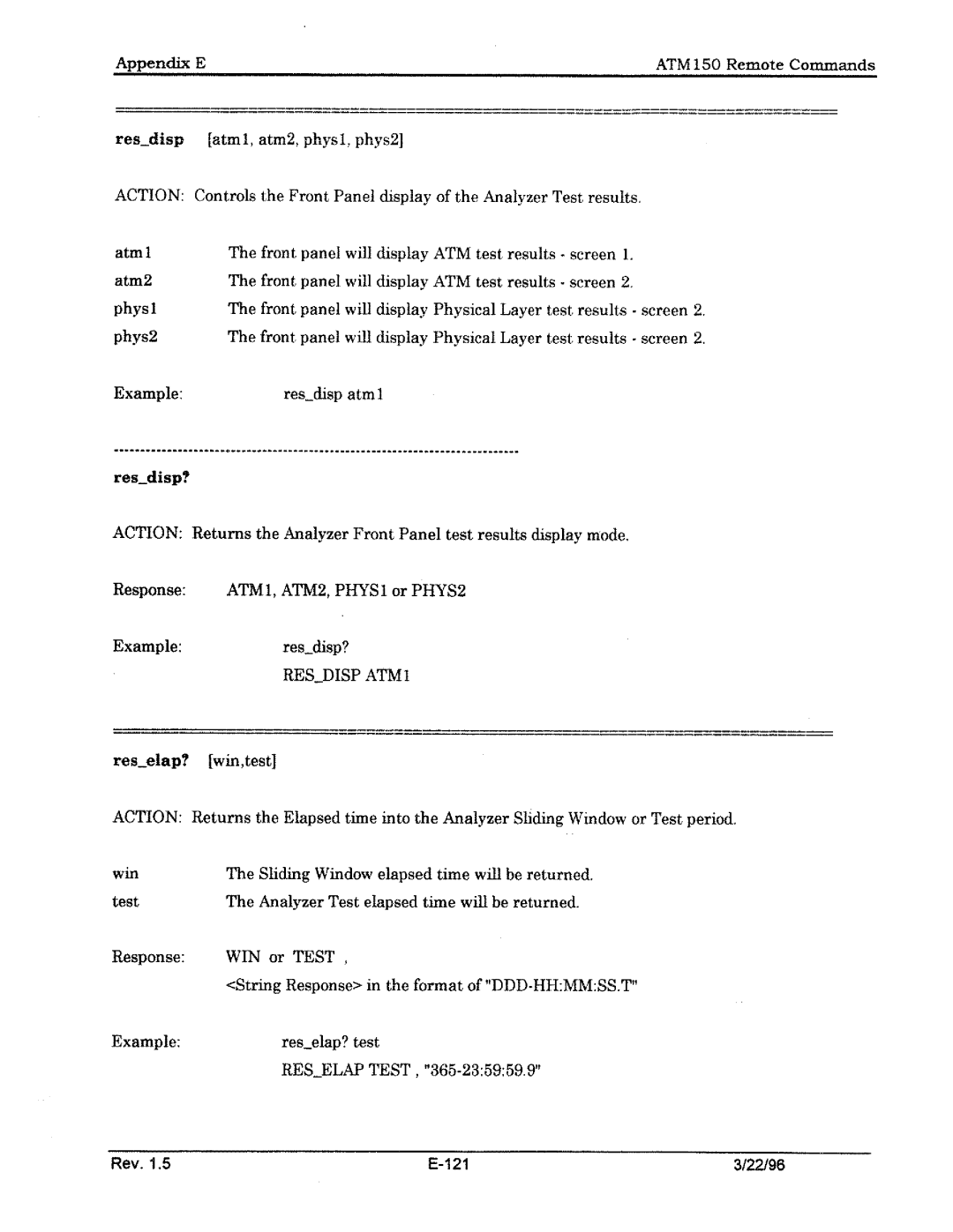 Tektronix ATM150 manual 