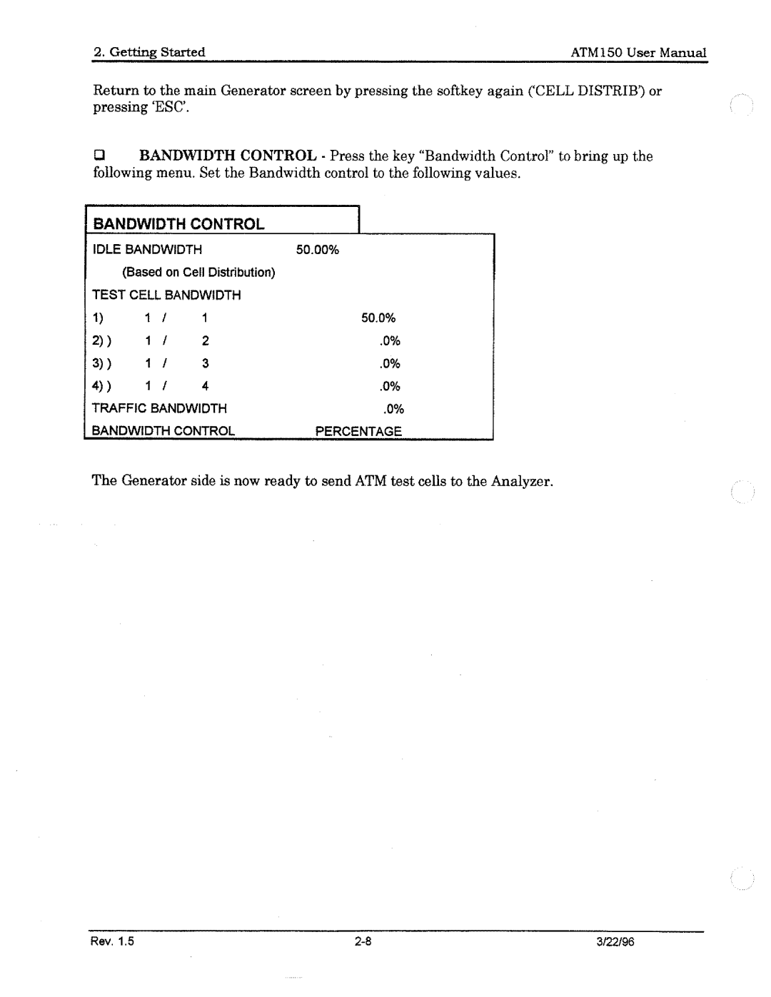 Tektronix ATM150 manual 