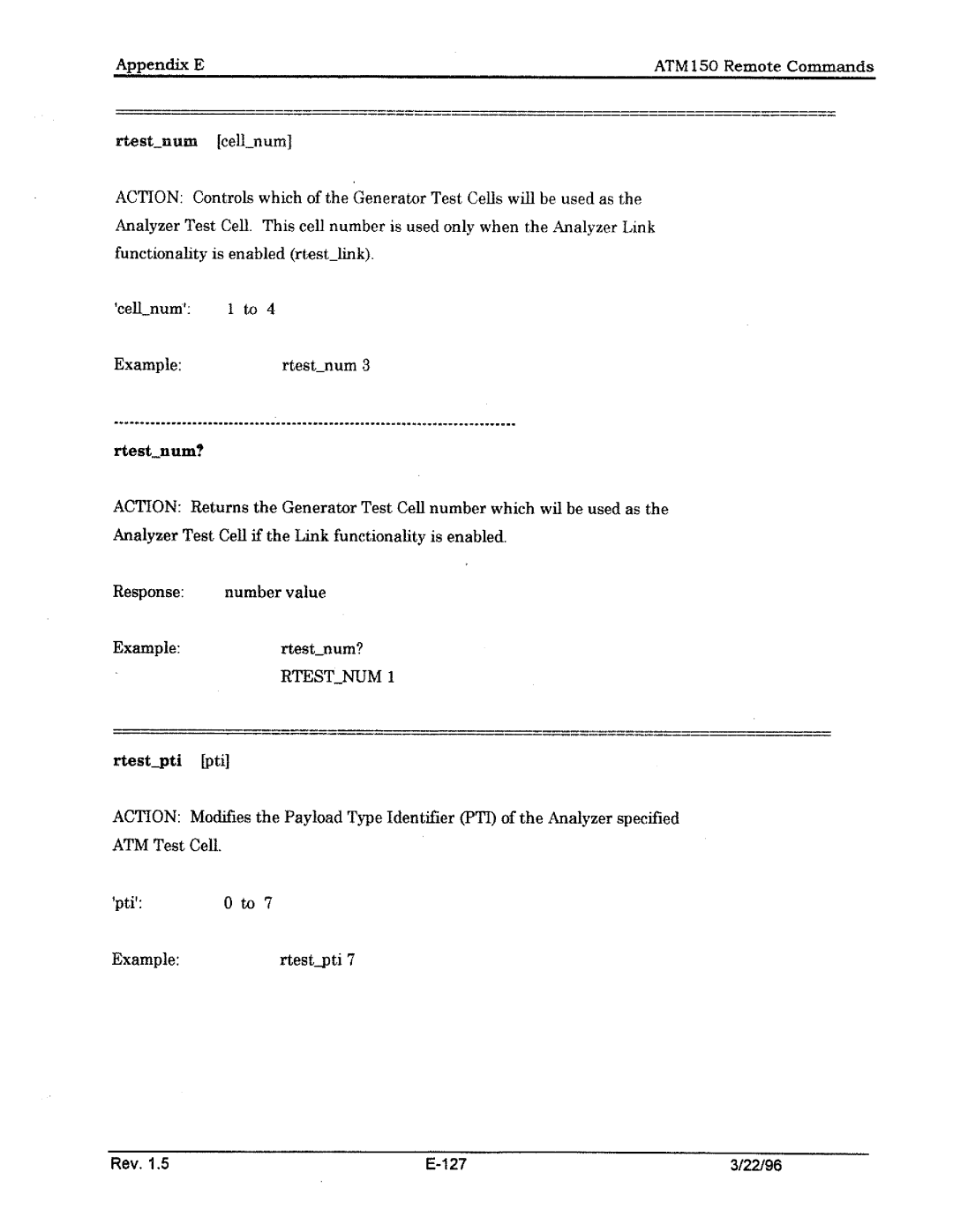 Tektronix ATM150 manual 