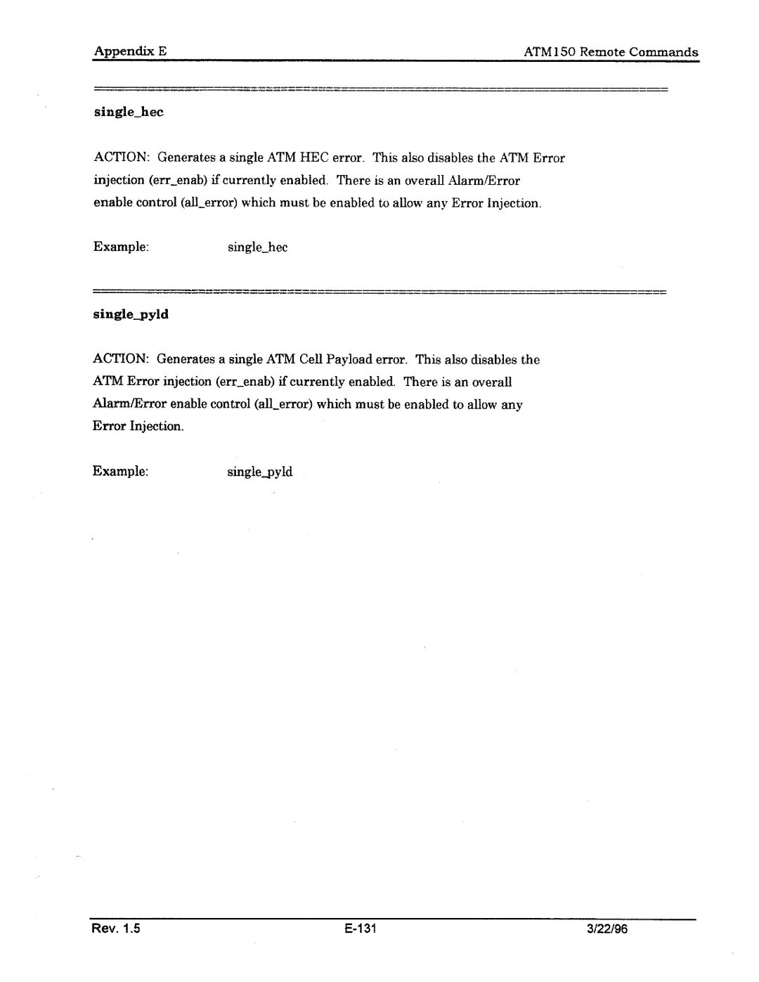 Tektronix ATM150 manual 