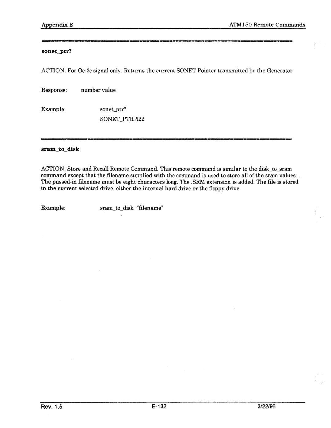 Tektronix ATM150 manual 