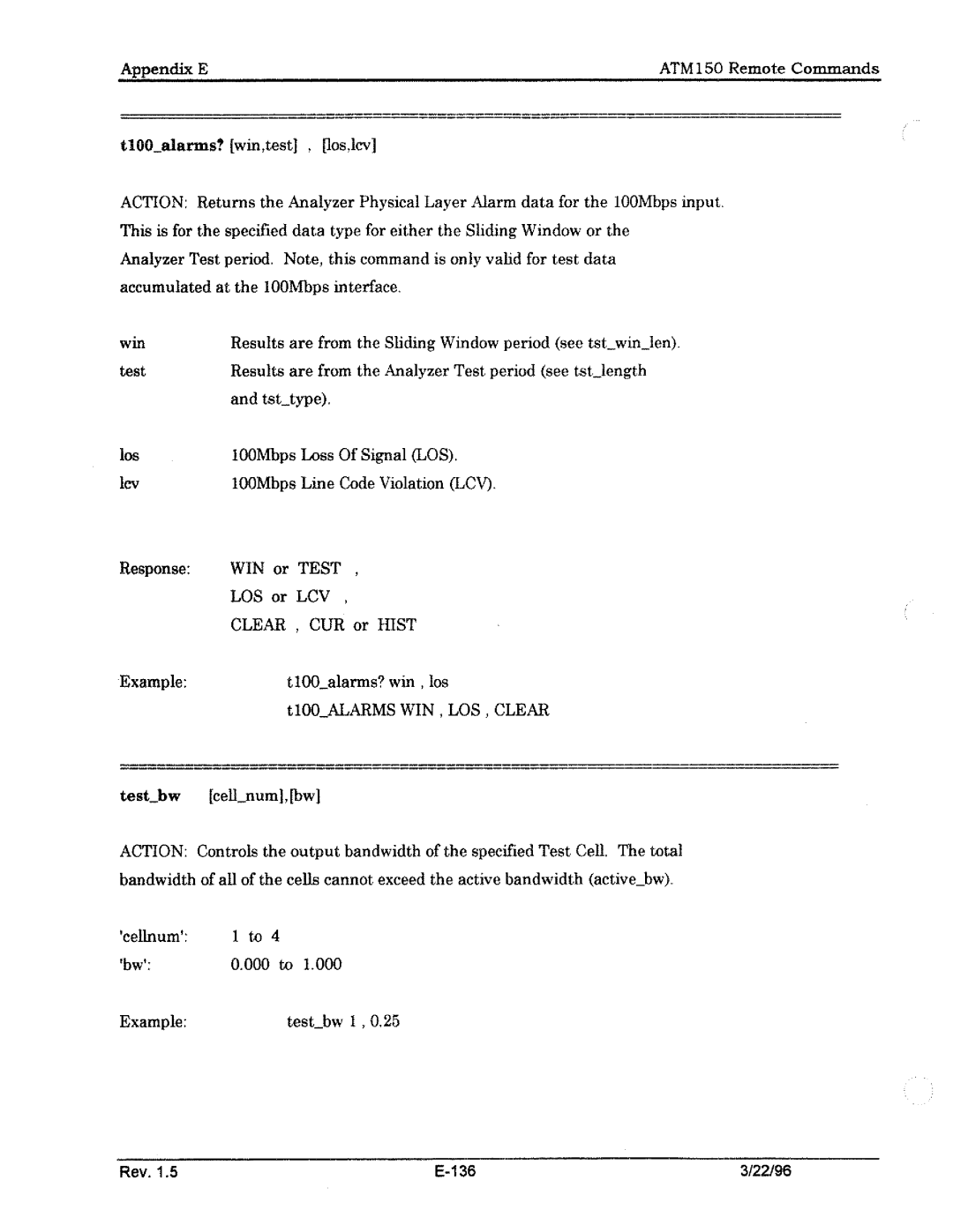 Tektronix ATM150 manual 