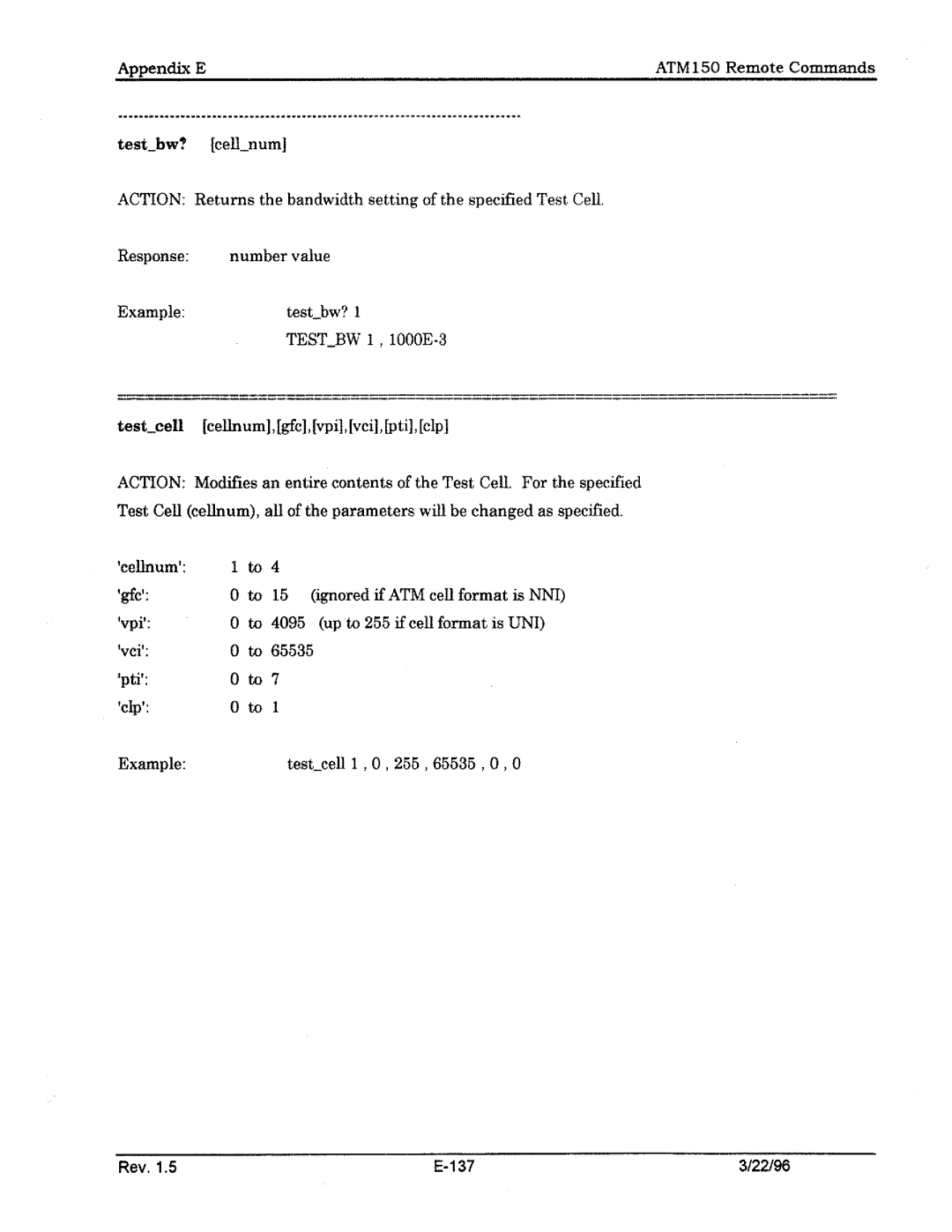 Tektronix ATM150 manual 