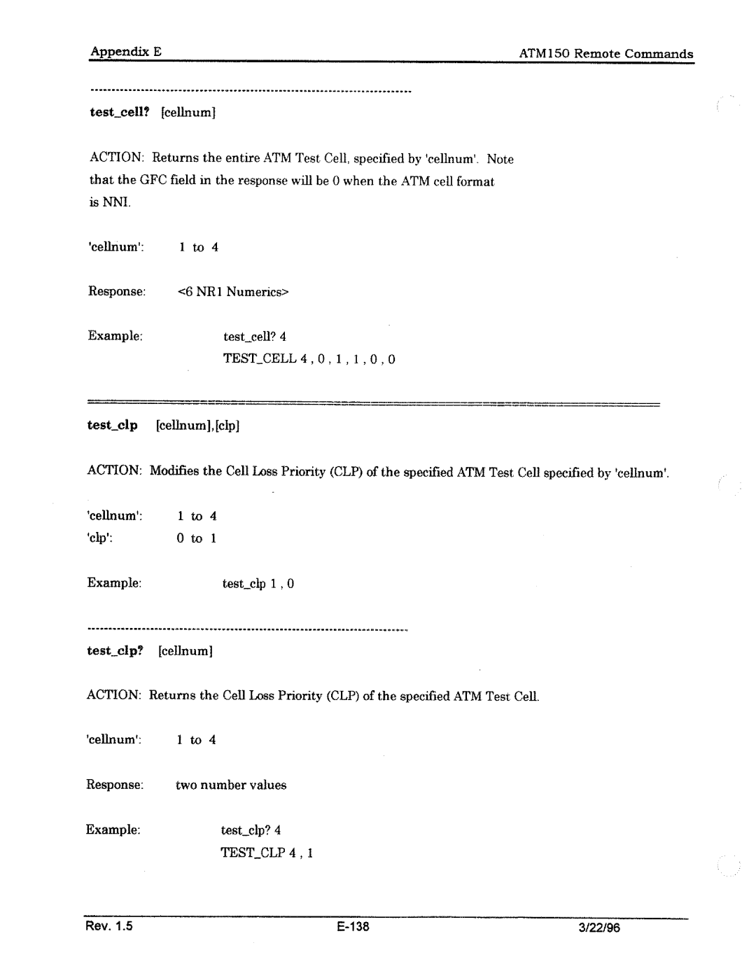 Tektronix ATM150 manual 