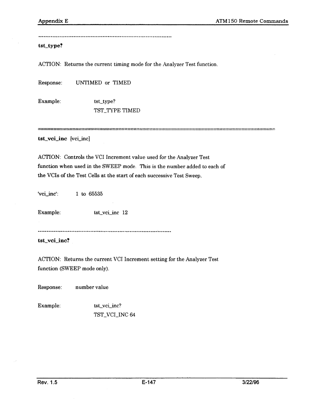 Tektronix ATM150 manual 