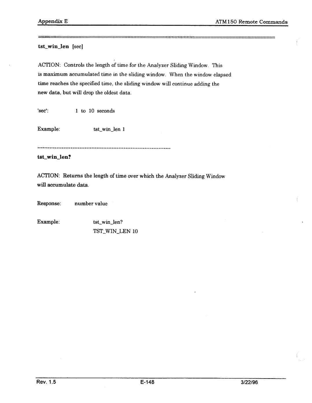 Tektronix ATM150 manual 