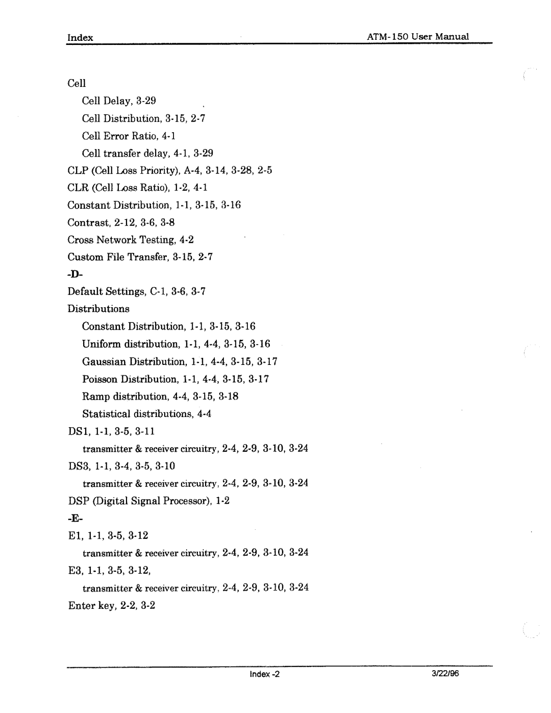 Tektronix ATM150 manual 